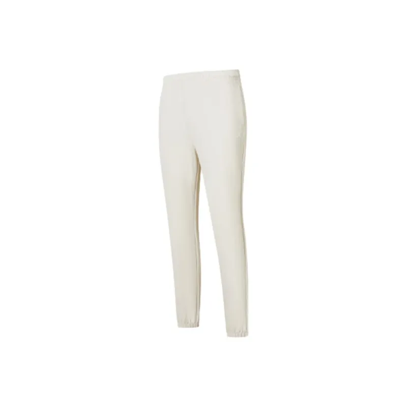 XTEP Variety Training Collection Knitted Sweatpants Women's Cotton White-0
