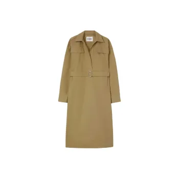 JIL SANDER + Midi Shirt Dress