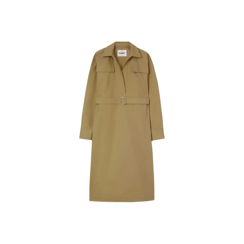 JIL SANDER + Midi Shirt Dress-0