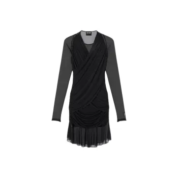 VERSACE JEANS COUTURE Long Sleeved Dress Women's Black