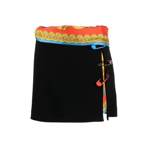 VERSACE Casual Short Skirts Women's Black