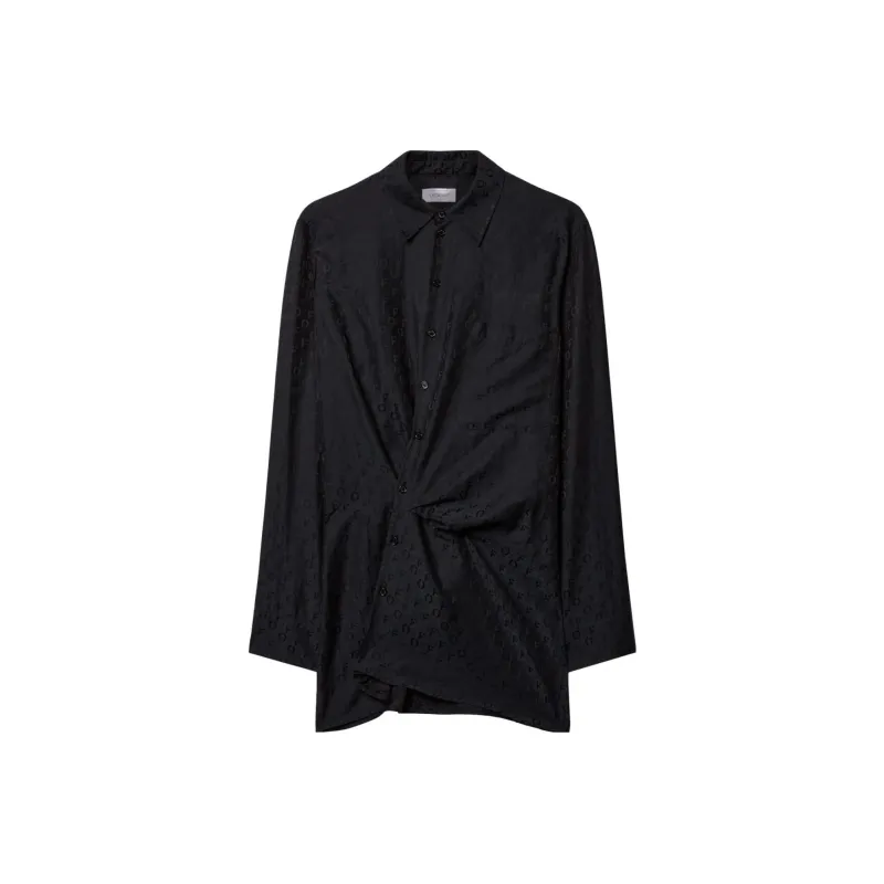 OFF WHITE Monogram Jacquard Twisted Mini Dress-0