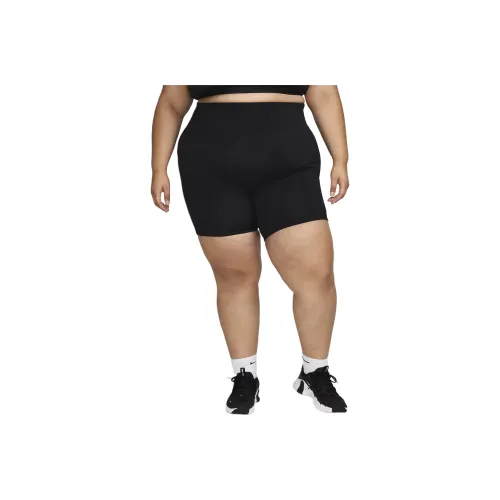 Nike One Women's High-Waisted 8' Biker Shorts With Pockets Plus Size