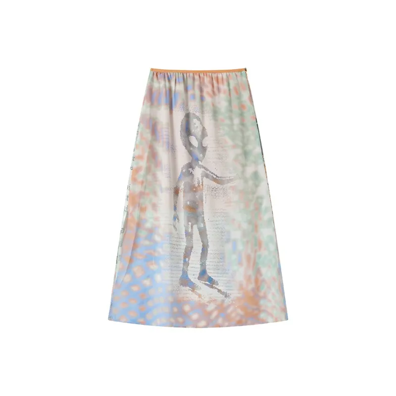 WULISHAONIAN Casual Long Skirts Unisex-7