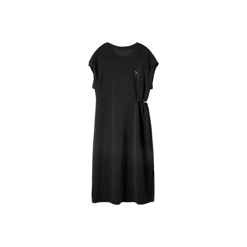 SENTUBILA Short Sleeved Dresses Women's Classic Black-0