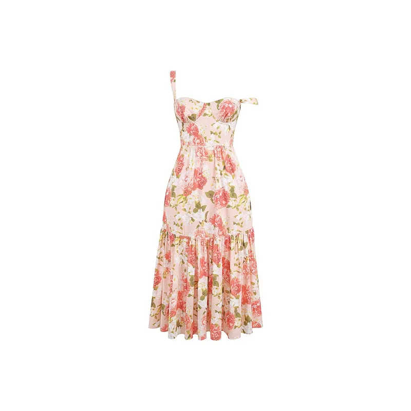 HOUSE OF CB ELIA Slip Dress Women's PINK PEONY-5