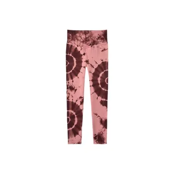 Victoria's Secret PINK Leggings Women's Girlish Pink Tie-Dye