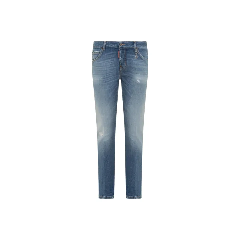 DSQUARED 2 Tapered Leg Distressed Jeans-0