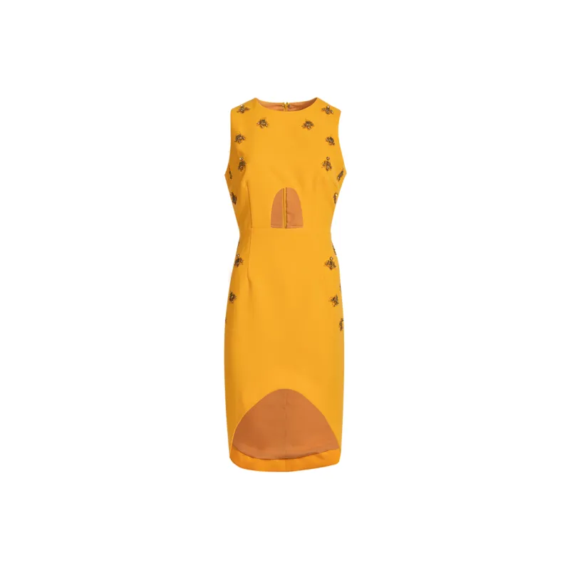 LIZZY SS24 Sleeveless Dress Women's Yellow-0