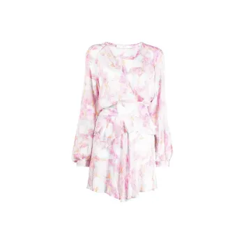 IRO NIGHT Textured finish Floral print Dress