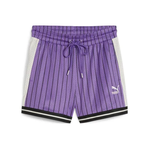 PUMA T7 Women's Mesh Shorts Casual Shorts Women's Purple