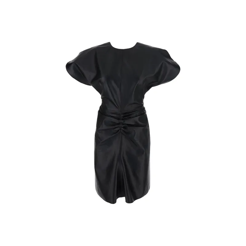 Victoria Beckham Gathered Waist Mini Dress-0