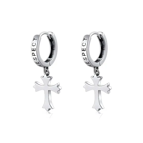 PUENTE 925 Sterling Silver Earrings Men's-0