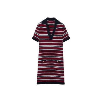 GUCCI Short Sleeved Dresses Women's Red