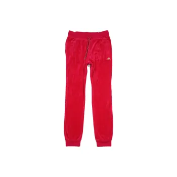 Adidas Knitted Sports Pants Women's Red