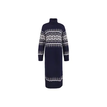 BARBOUR Patrisse Dress Long-Sleeved Dresses Women's Marine Blue