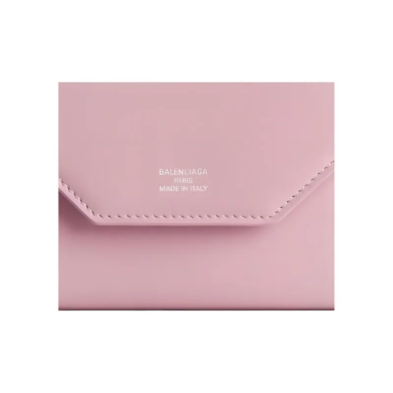 Balenciaga Calfskin Wallet Women's Light Pink-3