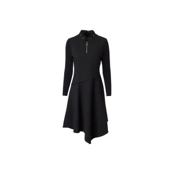 CYANINE SEA Long-Sleeved Dresses Women's Black