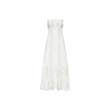 OSCAR DE LA RENTA Floral Guipure-lace Maxi Dress