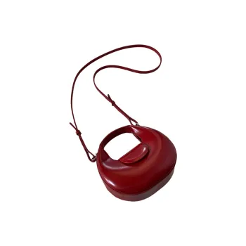 BEMIX PETS Cow Leather Handbag Women's Red