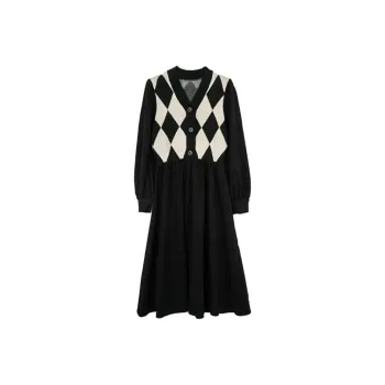 JOSR Long Sleeved Dresses Women's Black