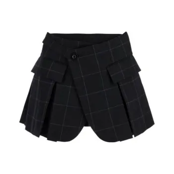 Sacai Layered design Pleat detail Shorts