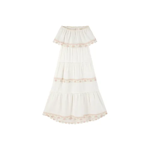 CARIEDO Sleeveless Dress Women's White