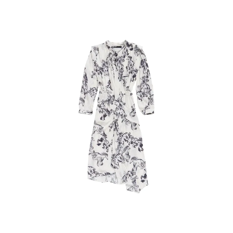 Bimba Y Lola Greyhound print Midi Dress-0
