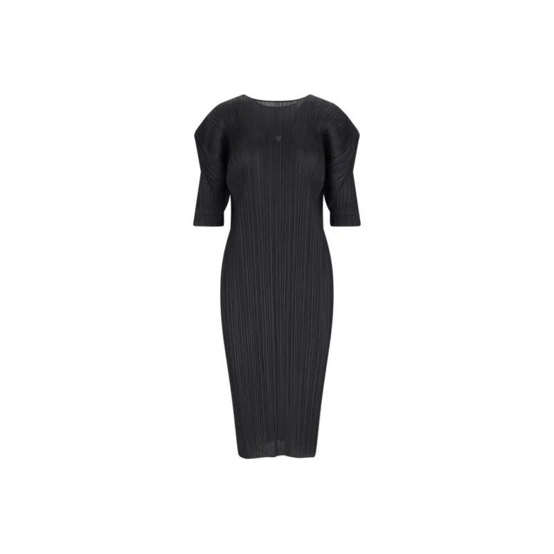 PLEATS PLEASE ISSEY MIYAKE Plissé Effect Midi Dress-0