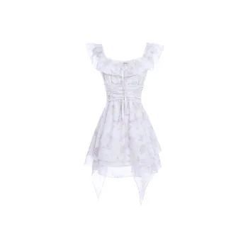 Blovelan Short Sleeved Dresses Women's Smudge Purple