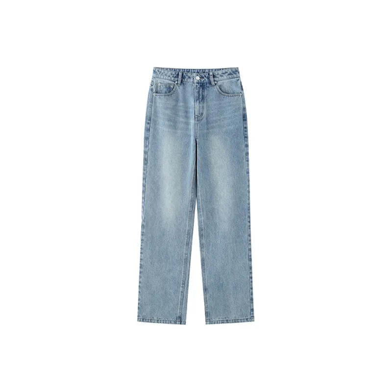 ZHOUMIAO Jeans Women's Washed Light Blue-0