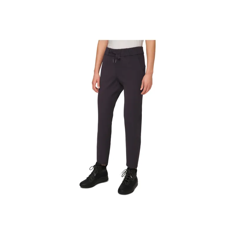 Lululemon On The Fly Knitted Sports Pants Women's Black Maroon-0
