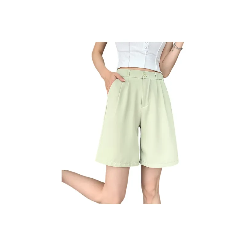 Ya Sheep People Casual Shorts Women's Khaki-6