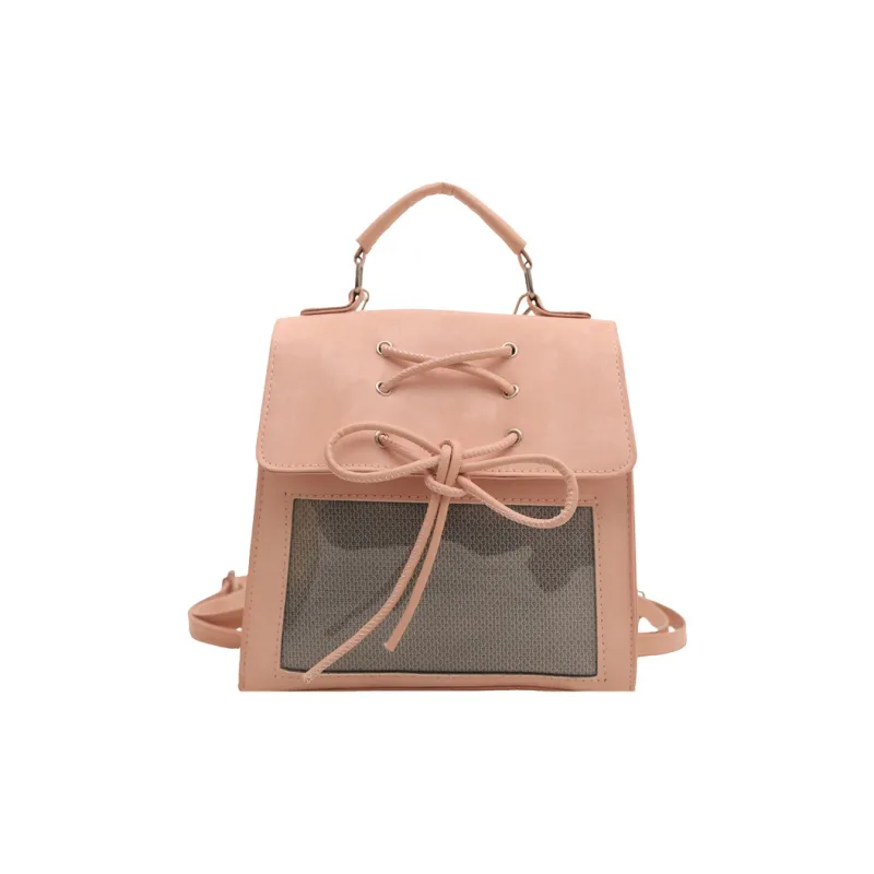 TOUTSEUL YOLO PU Backpack Women's White/Silver/Black/Pink-15