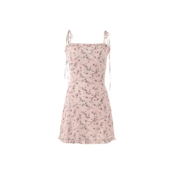 NOT YOUR ROSE SS24 Frill Mini Dress Slip Dress Women's Pink/Pink