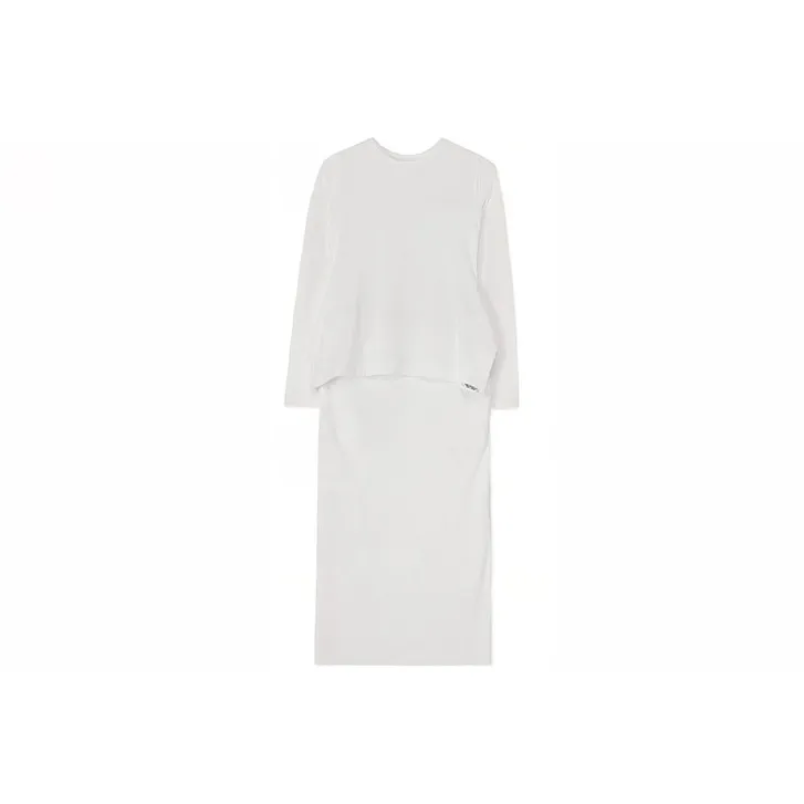 Yohji Yamamoto Long Sleeved Dresses Women's White-0