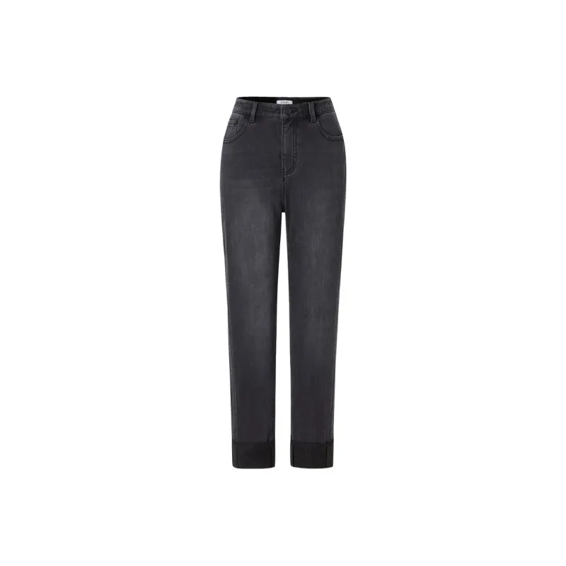 JZ. ANNAKRO Jeans Women's Plain Black-0