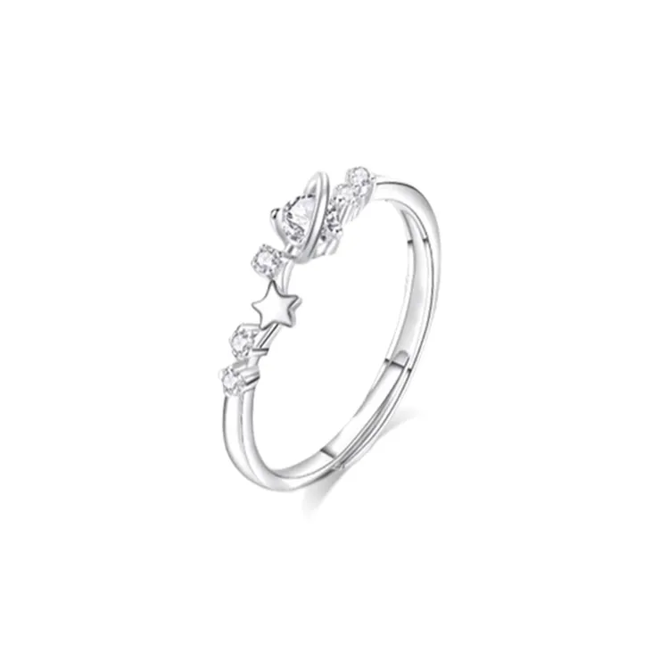 SHK Colored Glaze Zircon Ring Unisex-9