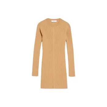 SportMax Rib-knit Long-sleeve Dress