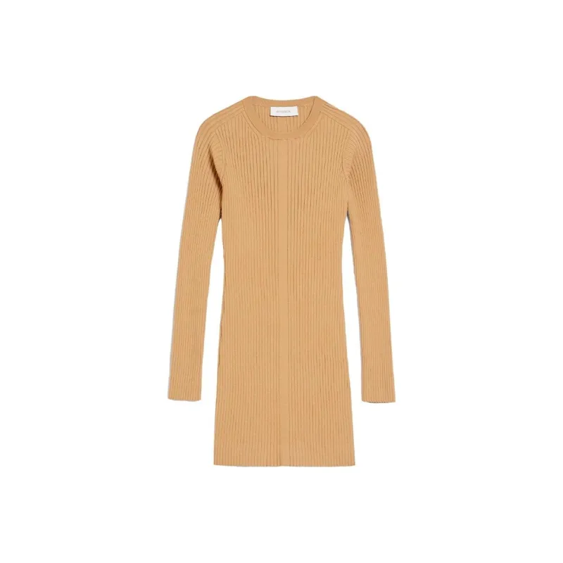 SportMax Rib-knit Long-sleeve Dress-0