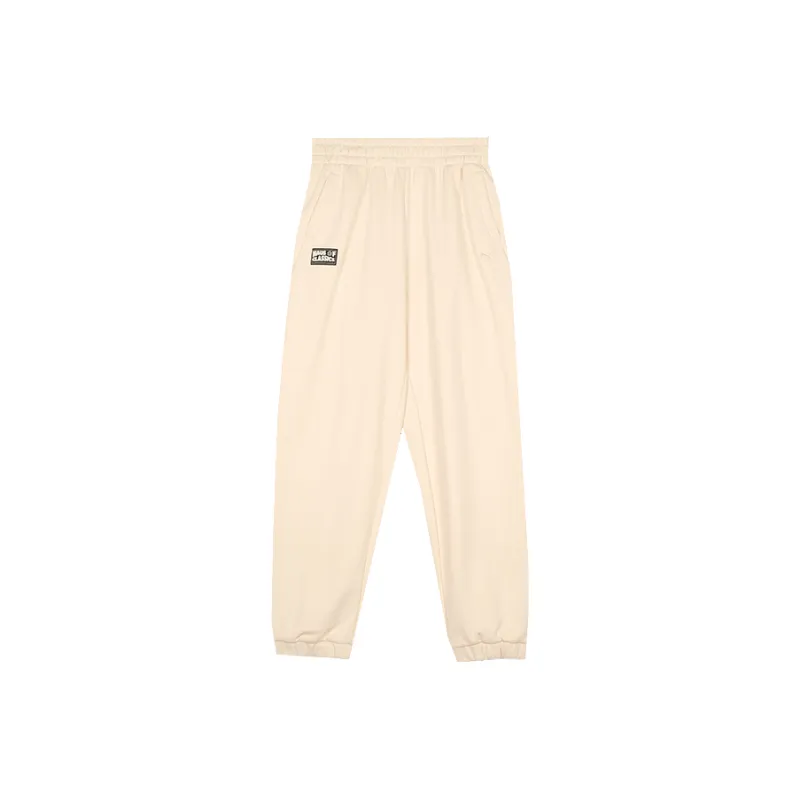PUMA CLASSICS Knitted Sports Pants Women's Almond Candy Color-0