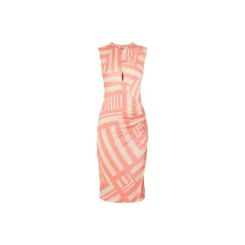 FENDI SS24 Sleeveless Dress Women's Pink