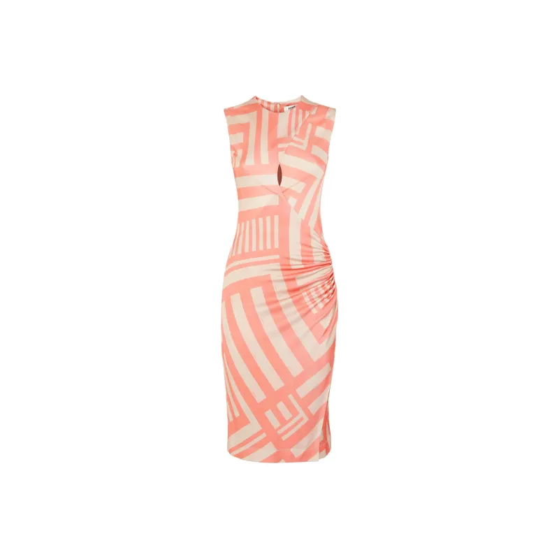 FENDI SS24 Sleeveless Dress Women's Pink-0
