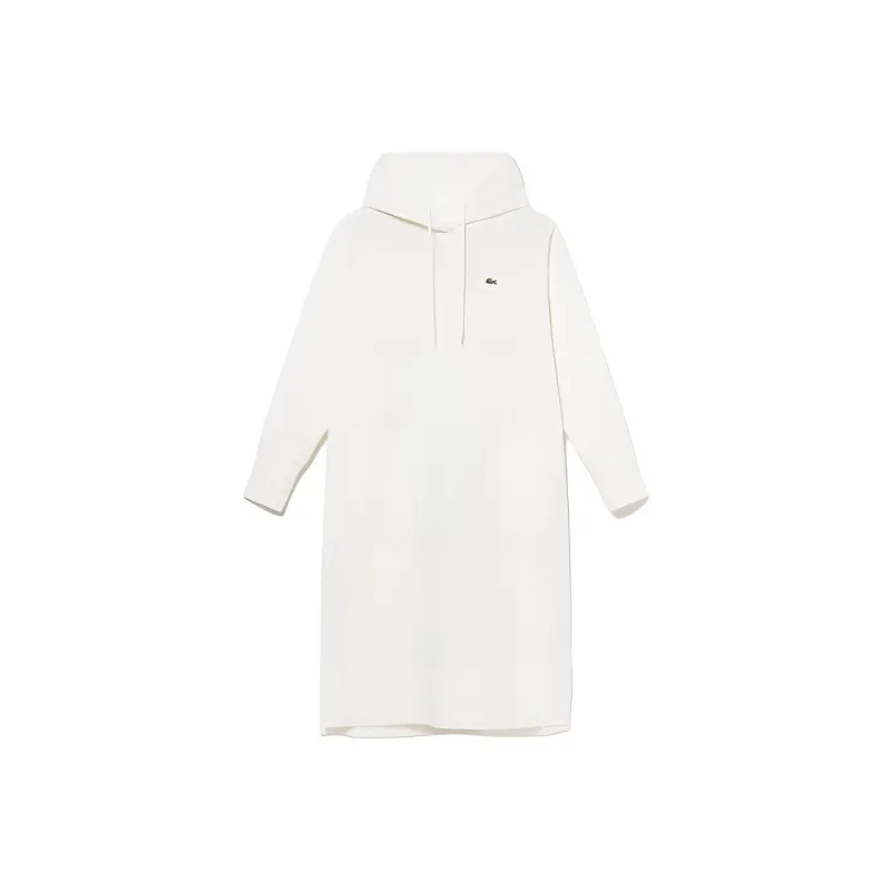 LACOSTE Long-Sleeved Dresses Women's White-0