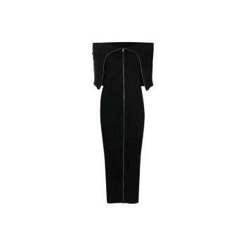 MM6 Maison Margiela Zip-Up Knitted Dress