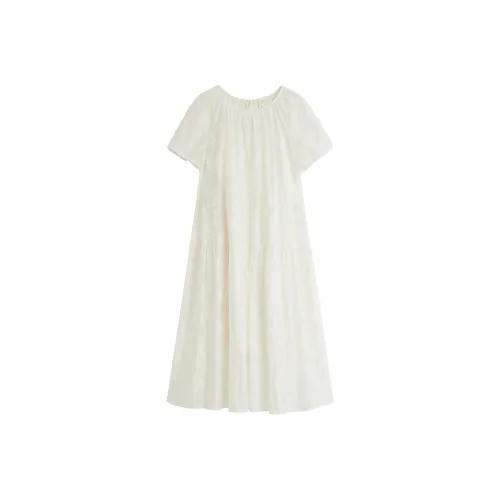 Inman Short Sleeved Dress Women's Pear Blossom Beige
