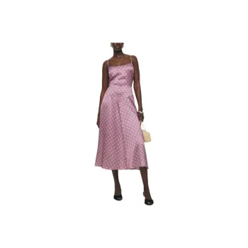 REFORMATION Mattea Silk Dress Slip Dresses Women's Light Purple