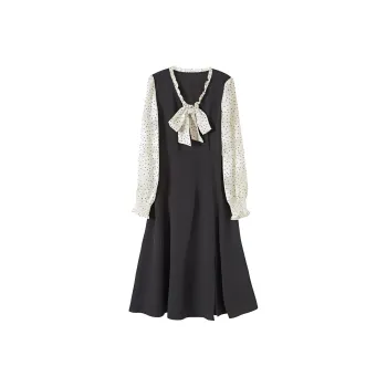 【dme】 Long Sleeved Dresses Women's Black