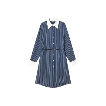 COVERINS Long Sleeved Dress Women's Deep Sea Blue
