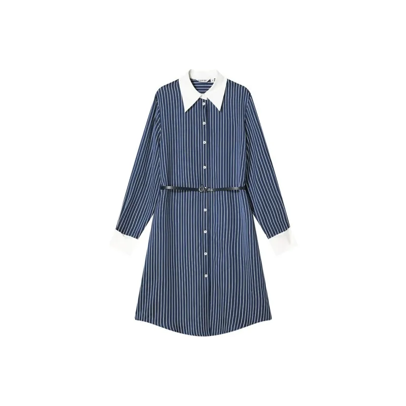 COVERINS Long Sleeved Dress Women's Deep Sea Blue-0